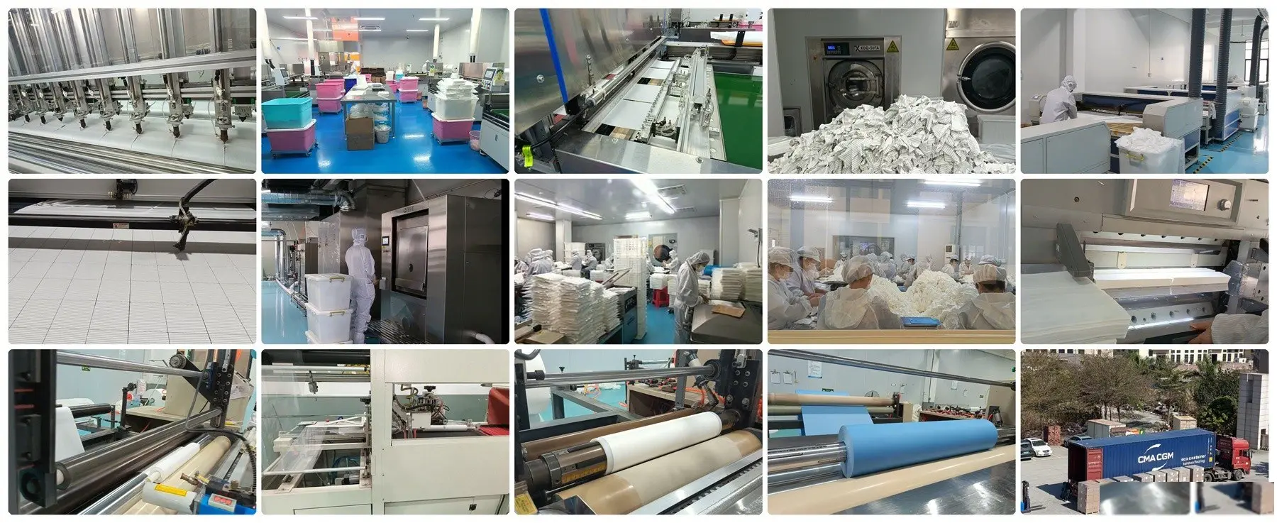 Cleanroom wiper manufacturing facility